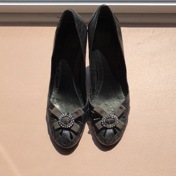 Dark Grey/Black Metallic Pump 👠 Nine West - Picture 2 of 8